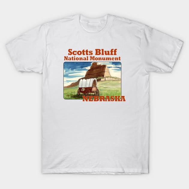 Scotts Bluff National Monument, Nebraska T-Shirt by MMcBuck